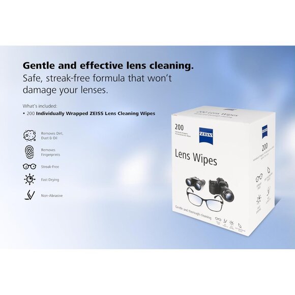 Pre-Moistened Lens Cleaning Wipes, 200 Count - Picture 10 of 11
